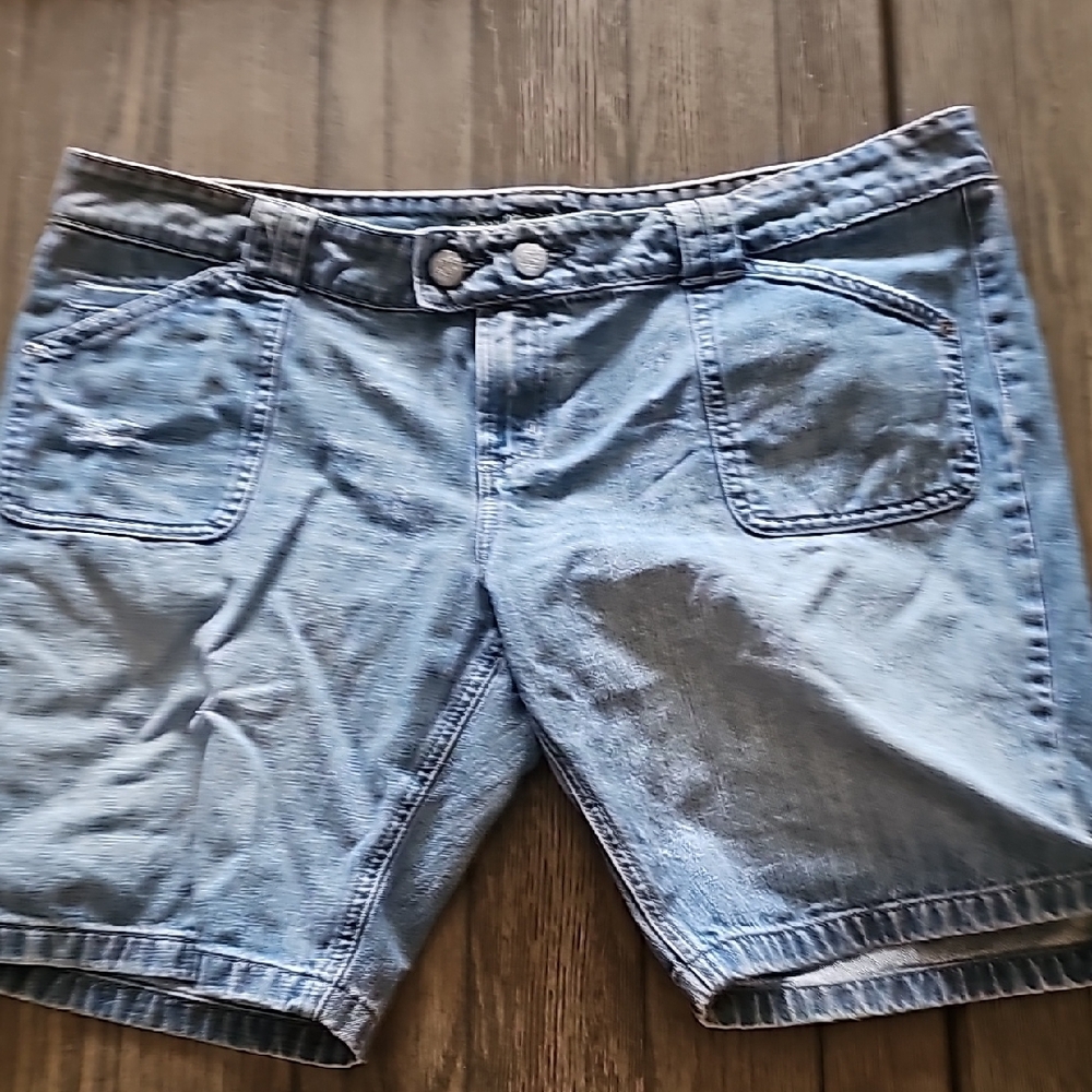 Womens American Eaglle Denim Shorts - Light Blue